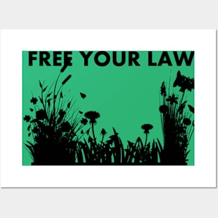 Free Your Lawn Posters and Art